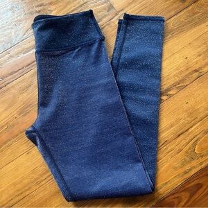 Zella Girl Navy Metallic Leggings size XL